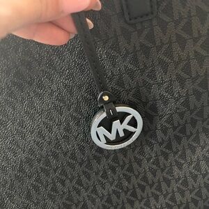 Michael Kors Black Monogram Tote Bag